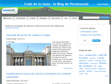 Tablet Screenshot of blog.permisecole.com